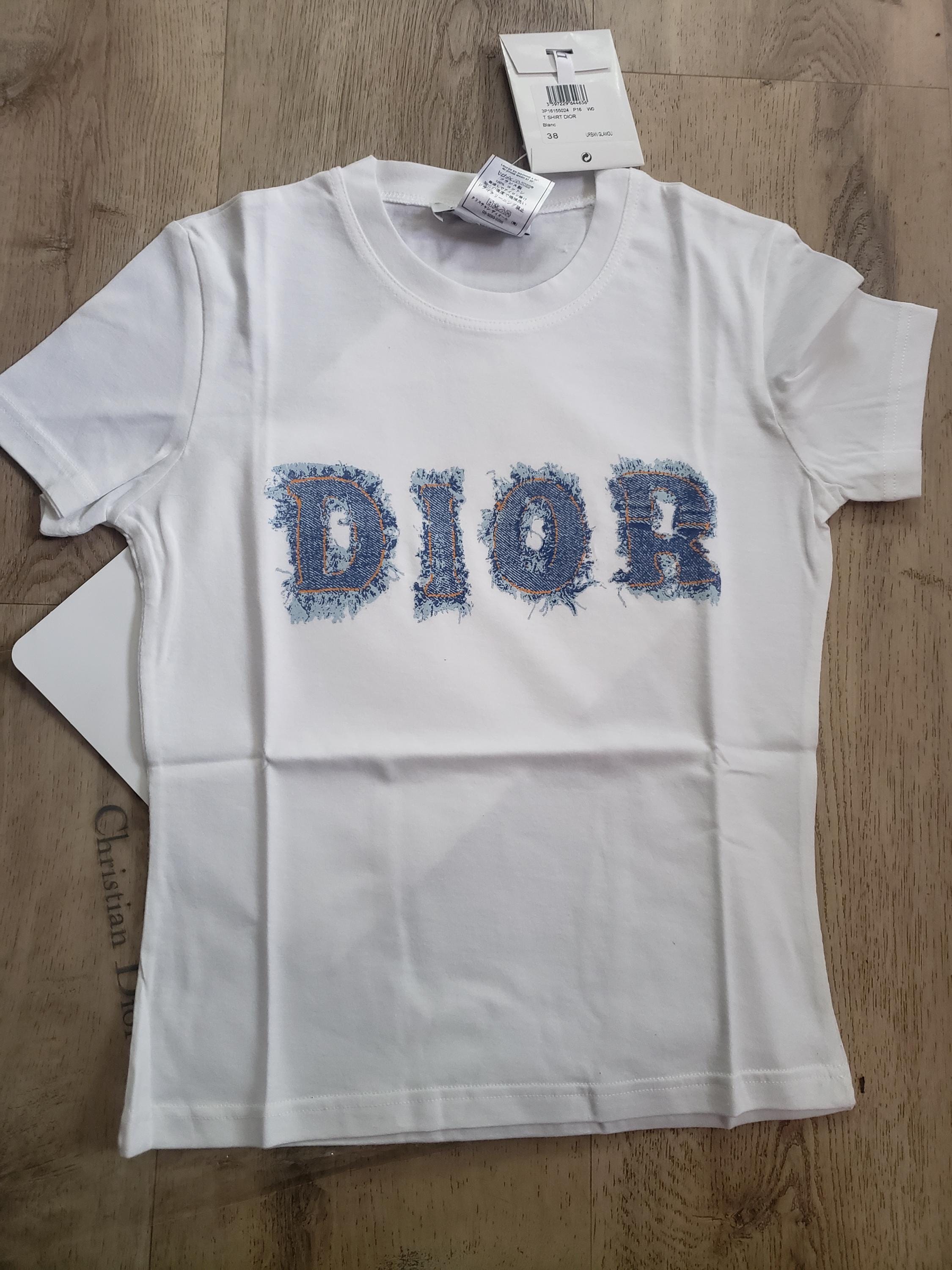 NEW Top Christian Dior by John Galliano White T-shirt I Love