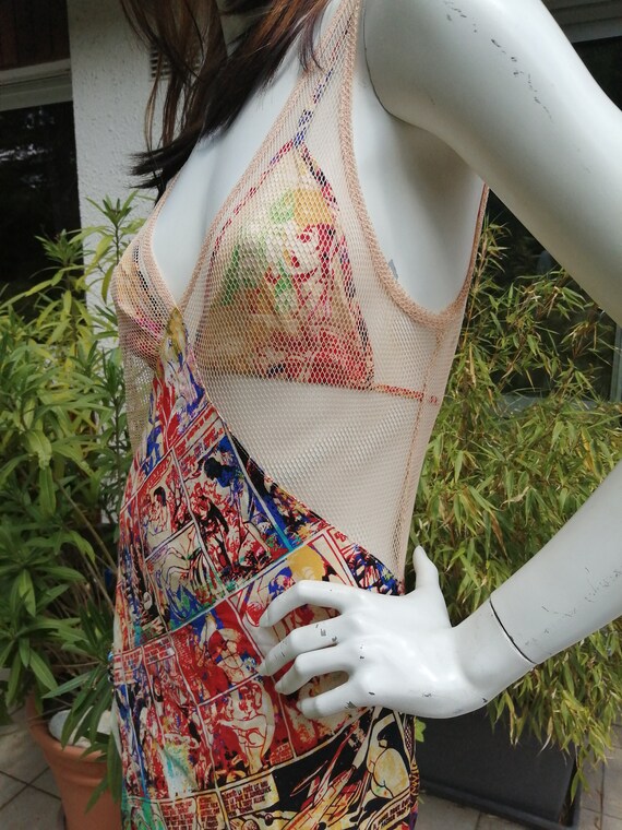 Summer Tattoo dress Jean Paul Gaultier JPG PRINTE… - image 6