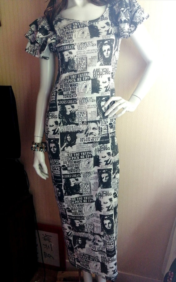 Maxi Vintage vestido cómic tira cómica revista periódico - Etsy México Maxi Vintage vestido cómic tira cómica revista periódico - Etsy México