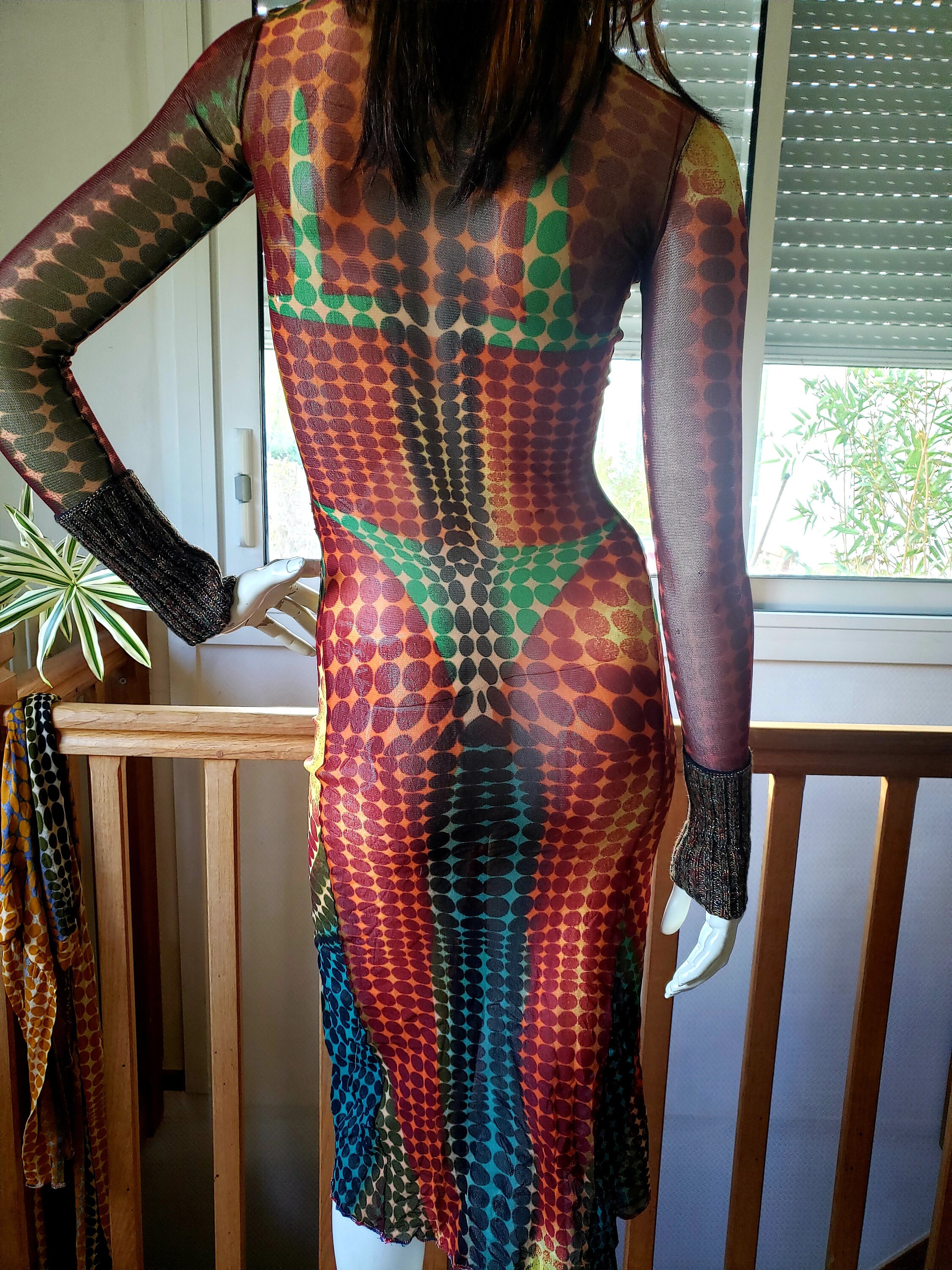Jean Paul Gaultier Collector Dress Knit Cyber Mad Max