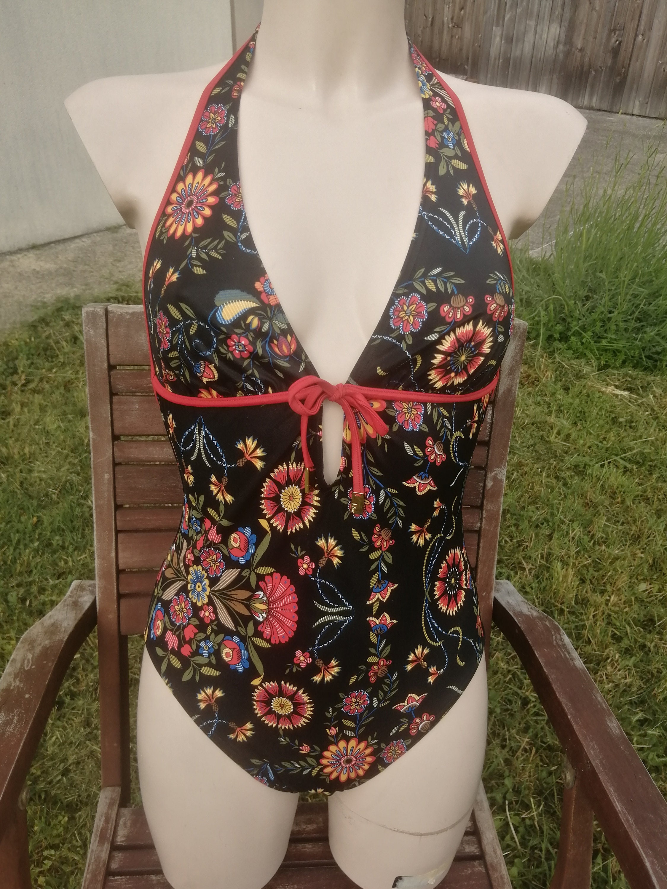 【税込】 Vintage One-piece Swimsuit Christian Dior by John Galliano ワンピース