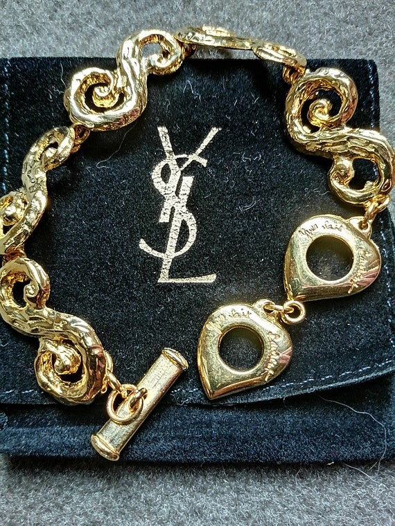 SAINT LAURENT bracelet YSL logo metal Women – JP-BRANDS.com