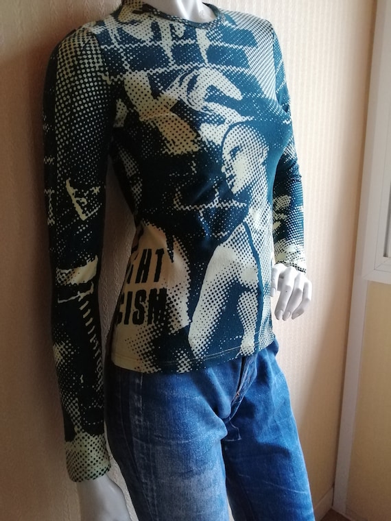 Jean Paul Gaultier Vintage Tattoo T-shirt Top Printed Against - Etsy