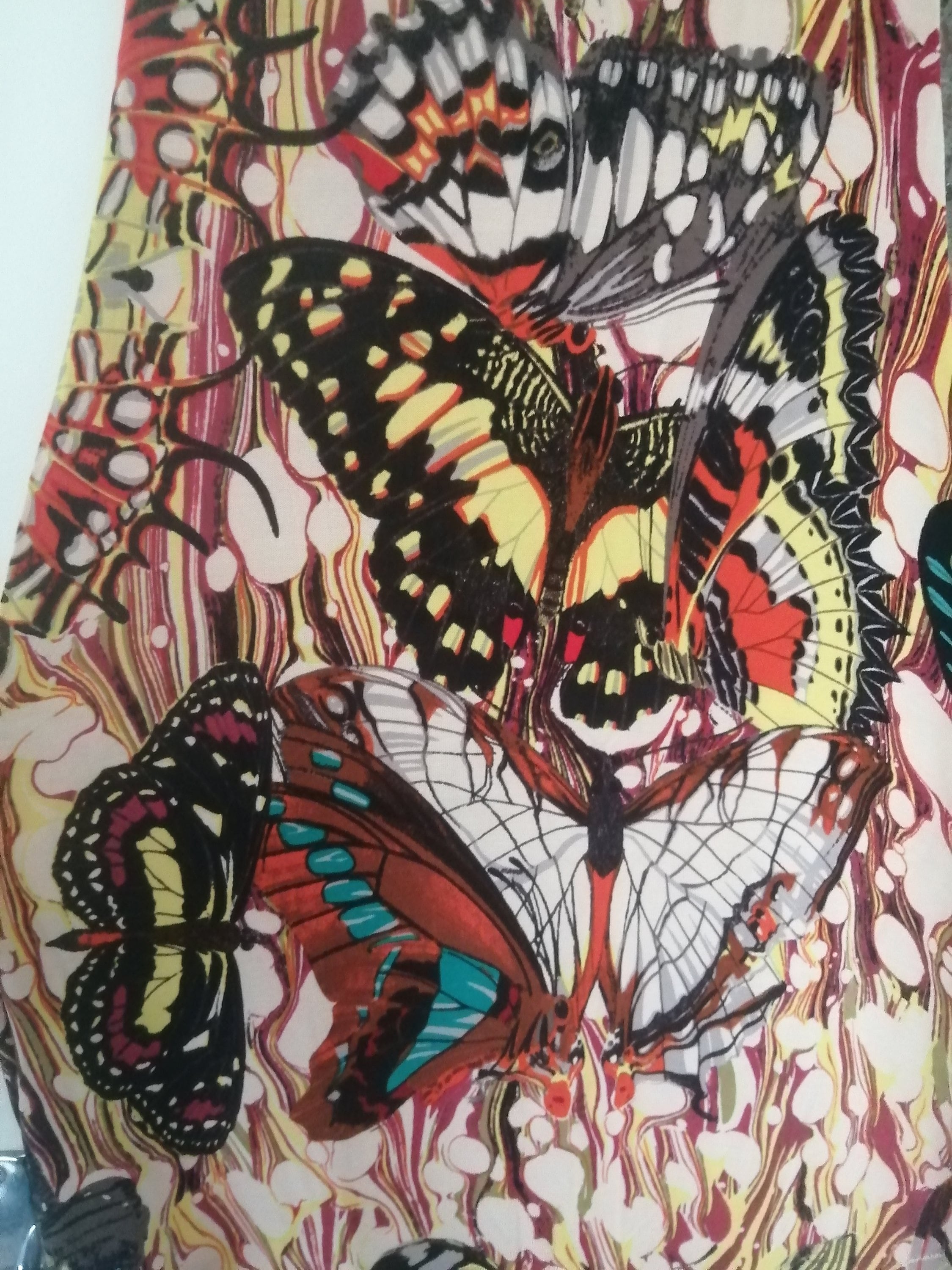 Maxi Dress Jean Paul Gaultier Vintage Mesh Butterfly Print