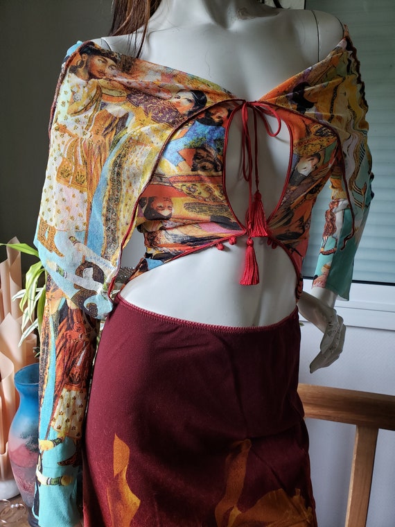 Jean Paul Gaultier top in printed knit women Asia… - image 10