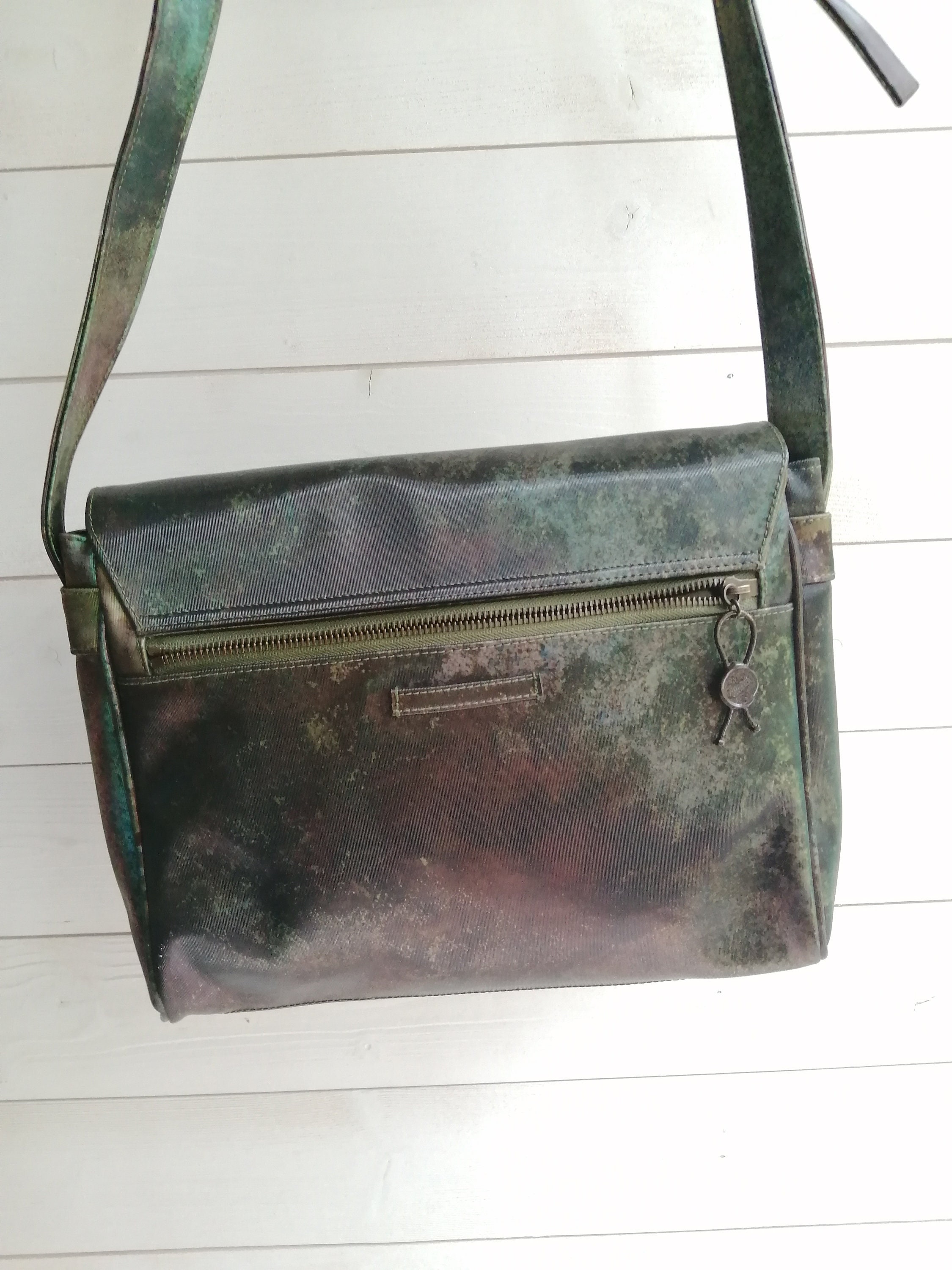 Vintage Jean Paul Gaultier Cyber Iridescent Color Vegan Vintage Jean Paul Gaultier Cyber Iridescent Color Vegan