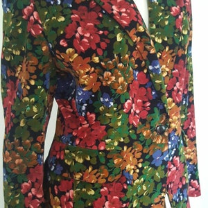 Magnificent vintage Kenzo City floral print velvet jacket size S