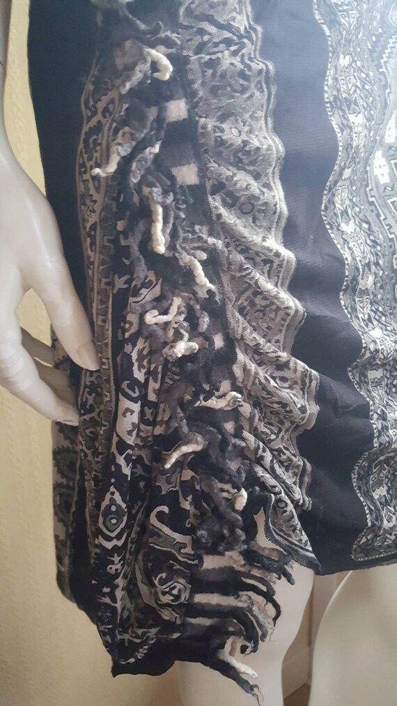 Vintage Jean Paul Gaultier dress in printed knit … - image 6