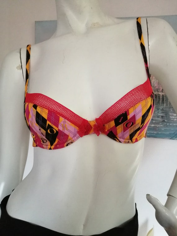 Christian Dior Vintage harlequin bra and thong set Gem