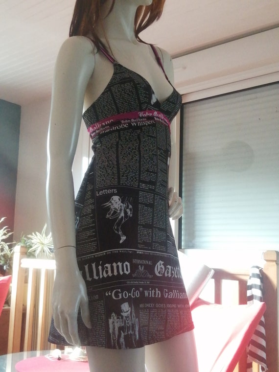 Vintage mini slip dress John Galliano Gazette new… - image 7