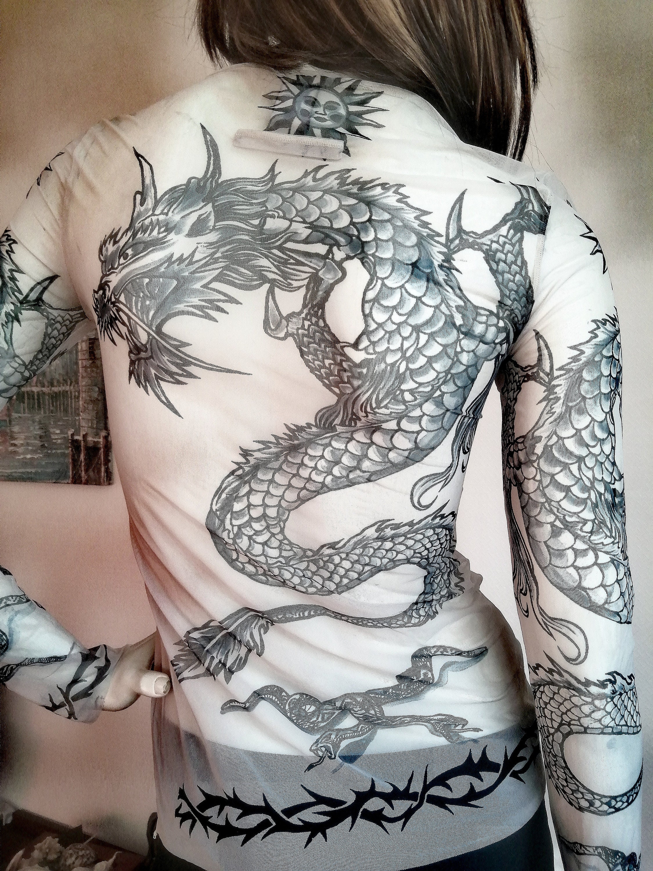 Tシャツ・カットソー JeanPaul GAULTIER MESH LS SLEEVE TATOO MARINIER TOP Jean Paul Gaultier Mesh ls sleeve tatoo marinier top | The