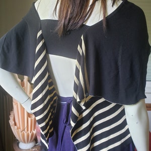 Top Jean Paul Gaultier vintage black and white knit size S M