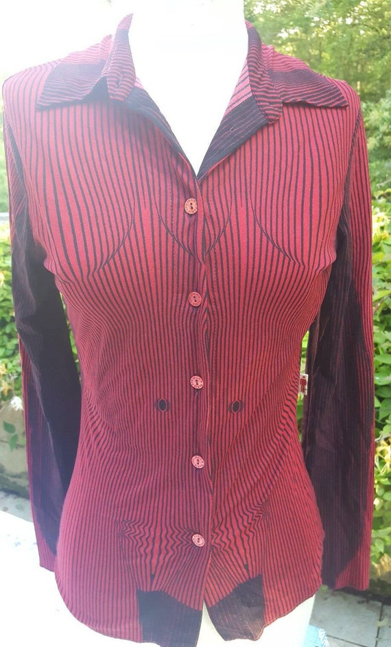 Chemise vintage trompe l oeil Jean Paul Gaultier JPG taille S