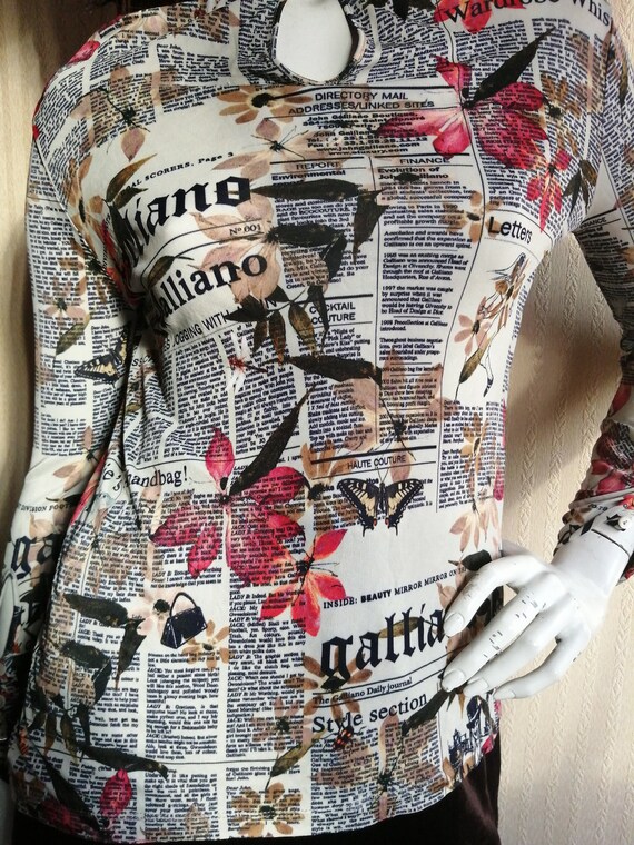 【Galliano】S/S Blouse archive Galliano】S/S Blouse archive John Galliano SS19 womenswear