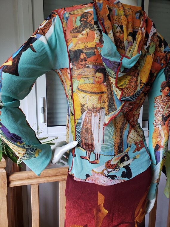 Jean Paul Gaultier top in printed knit women Asia… - image 3