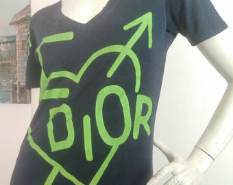 CHRISTIAN DIOR - J'adore Dior the Latest Blonde White T-shirt With