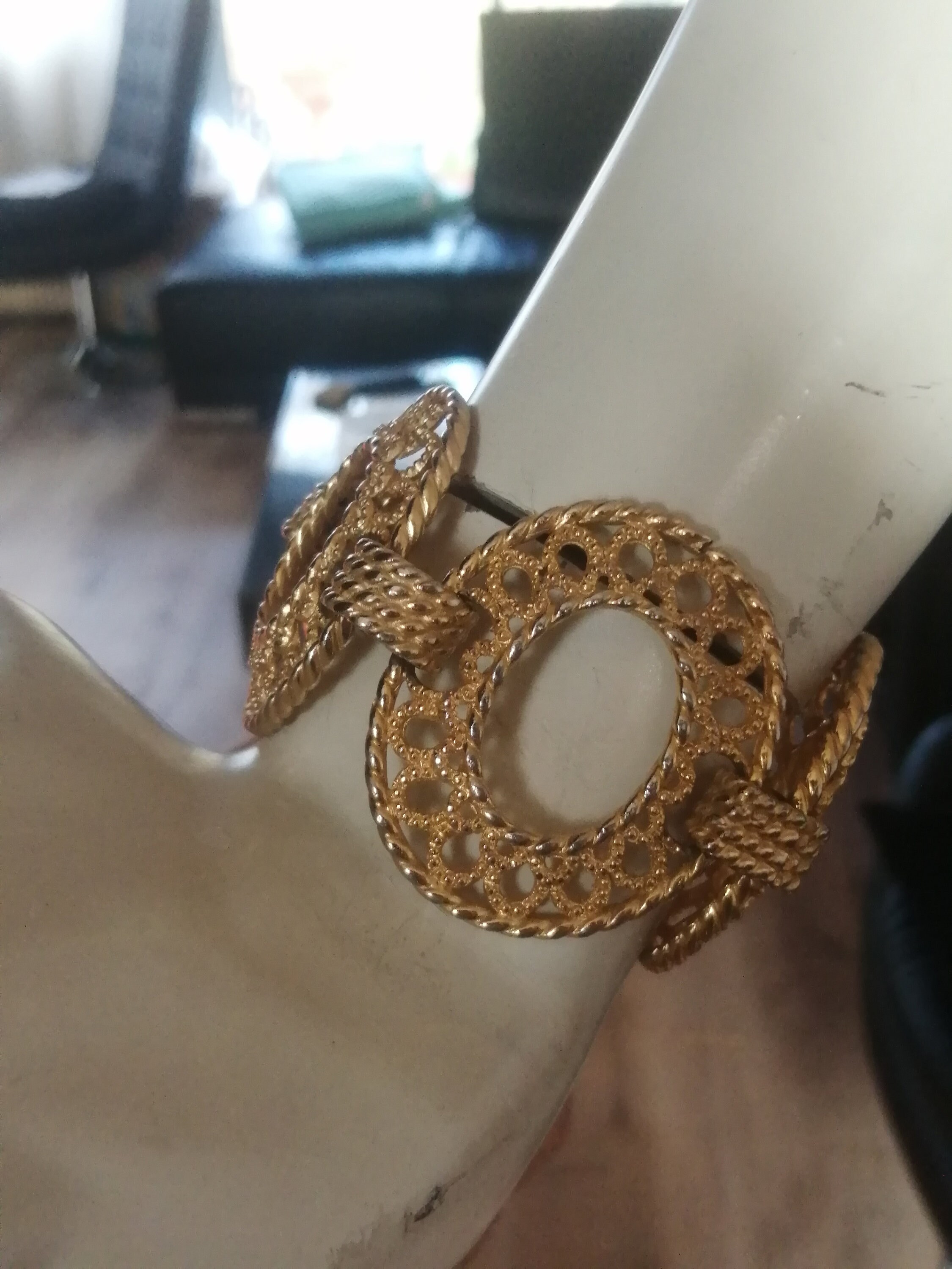 Christian Dior Vintage Gold Metal Bracelet Germany - Etsy