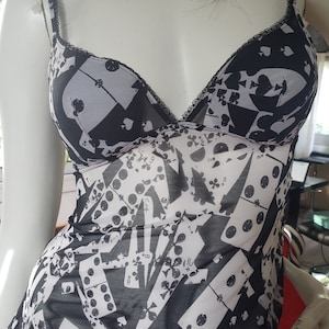 Christian Dior by John Galliano Vintage Domino Print Bustier Top