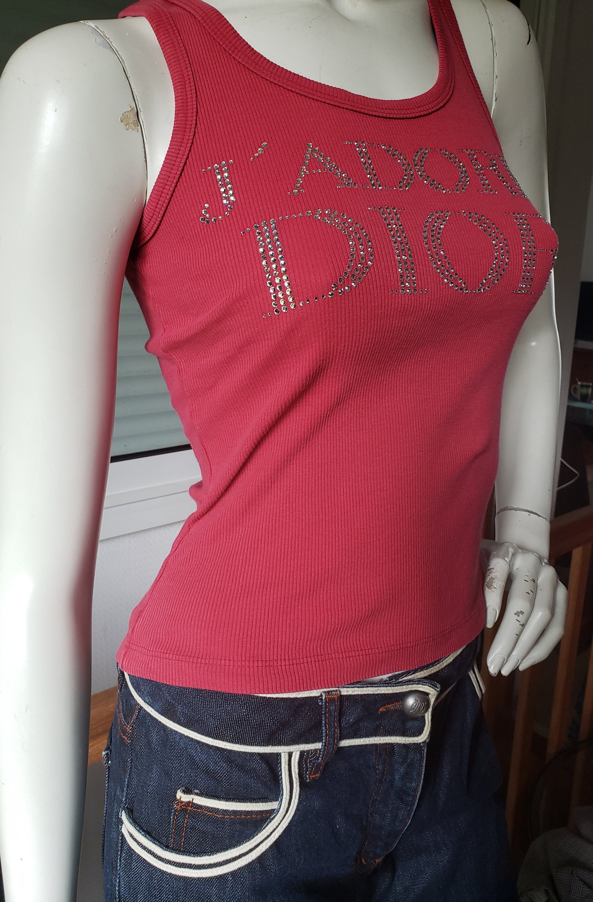 Top Tank Top T-shirt Christian Dior John Galliano J'adore Top Tank Top T-shirt Christian Dior John Galliano J'adore