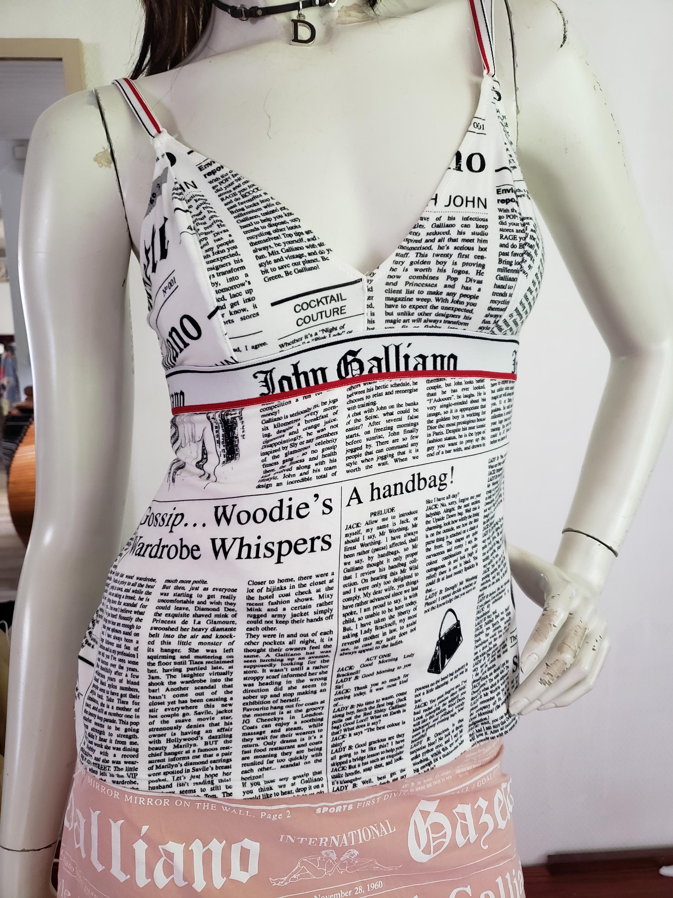 Galliano Newspaper - Etsy