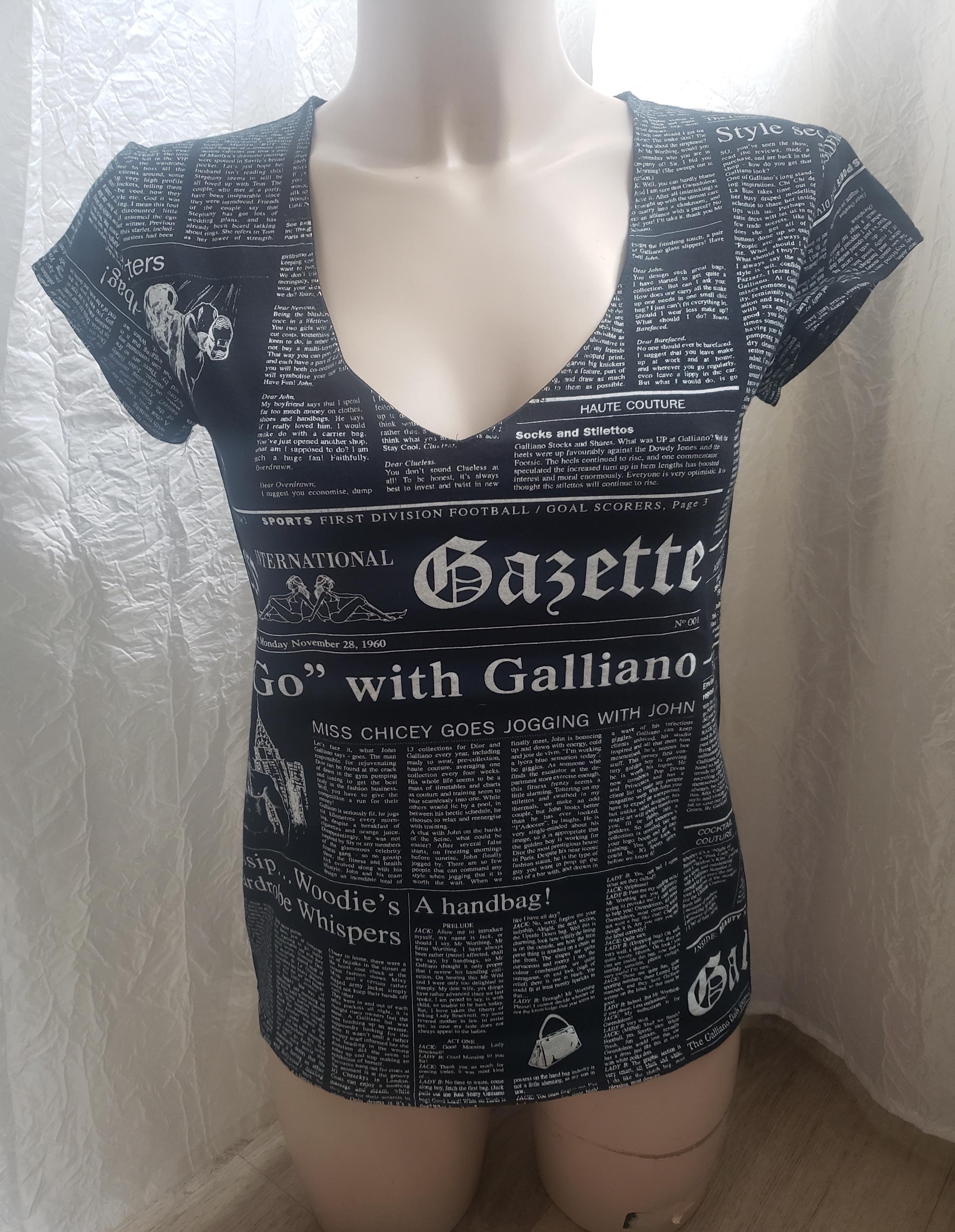 John Galliano Newspaper Shirt - Etsy UK