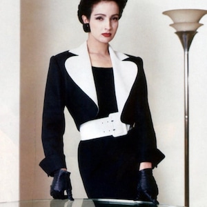 Short bolero jacket Yves Saint Laurent rive Gauche vintage size S M 70s