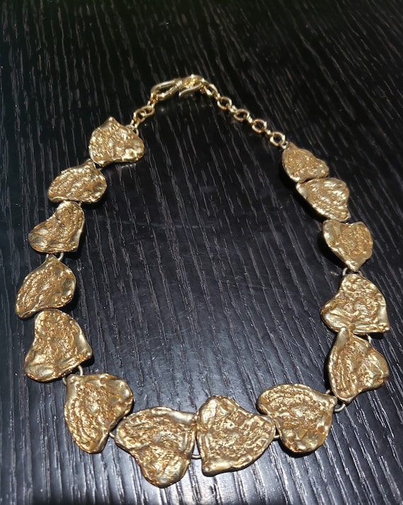 Rare vintage Yves Saint Laurent YSL heart nugget … - image 1