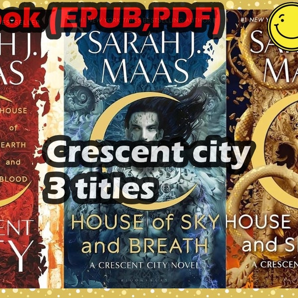 Crescent City (House of Earth and Blood, House of Sky and Breath, House of Flame and Shadow) ebook bundle, epub, PDF