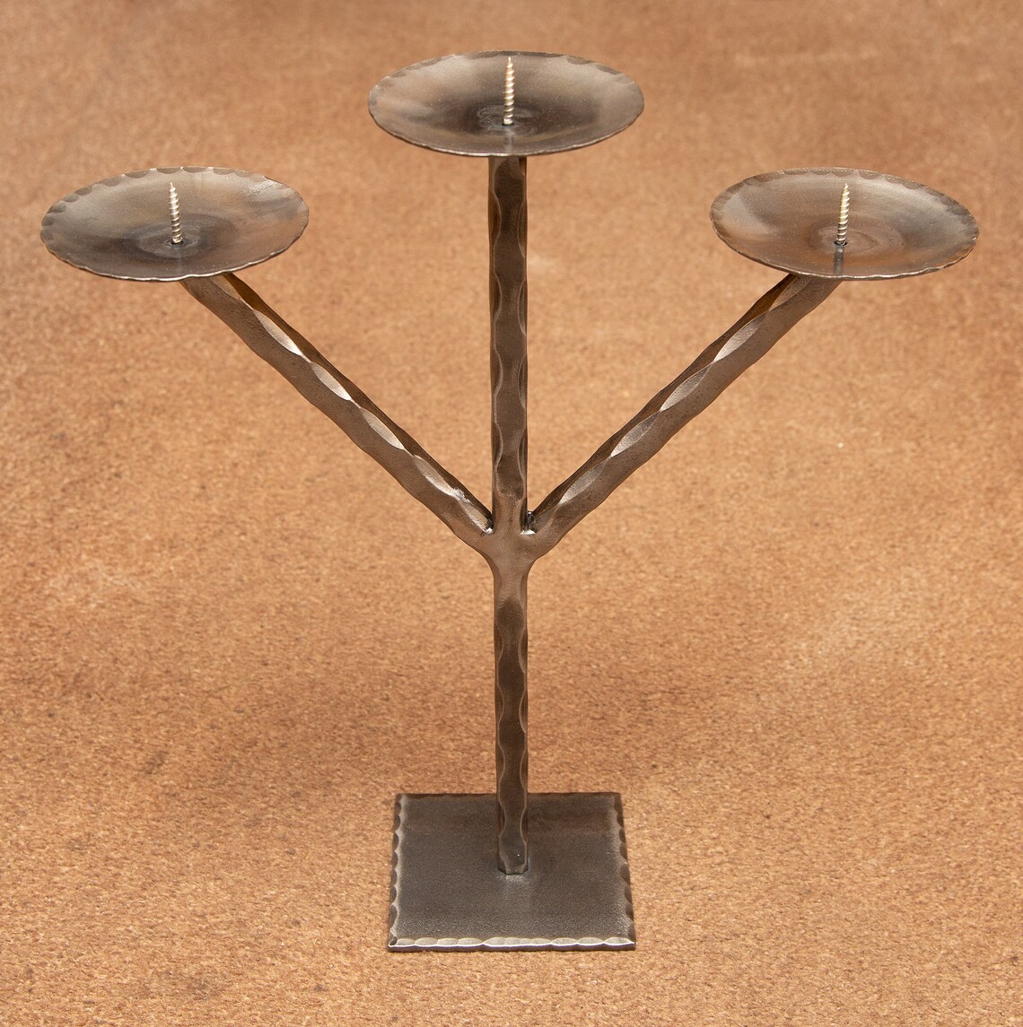 A Contemporary Styled Pillar Candle Candelabra Etsy