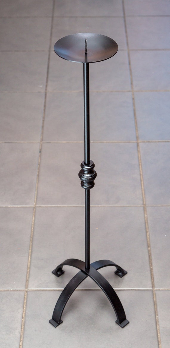 Tall Floor Standing Pillar Candle Holder Etsy