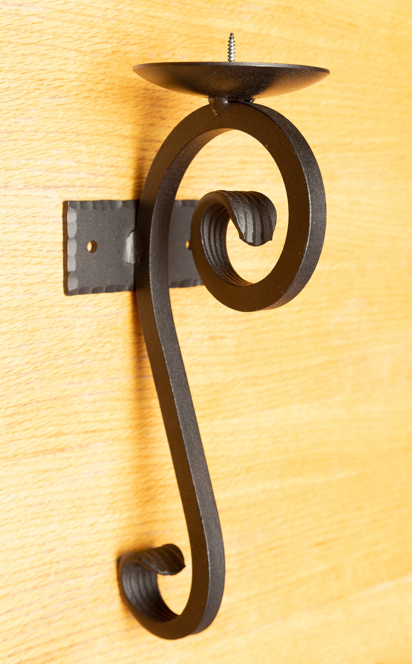 Large Wrought Iron Candle Wall Sconces Metal Candle Sconces With