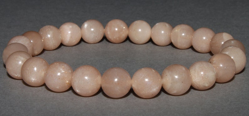 Adulaire peach Moonstone bracelet