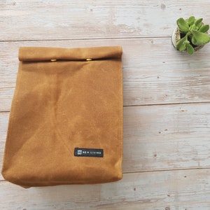 New Living Canvas Lunch Bag, 100% cotton, Eco Product, Made Using Fully Biodegradable Natural Material