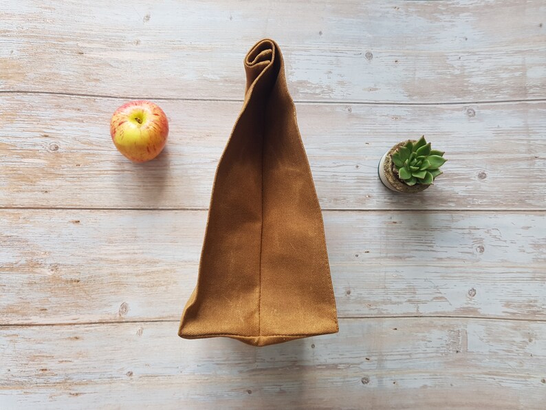 New Living Canvas Lunch Bag, 100% cotton, Eco Product, Made Using Fully Biodegradable Natural Material image 3