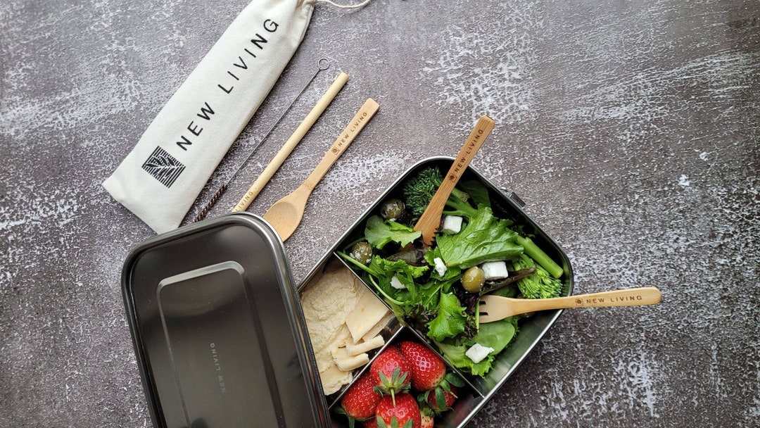 Stainless Steel Leakproof Lunch Box 800ml & 1200ml - Etsy