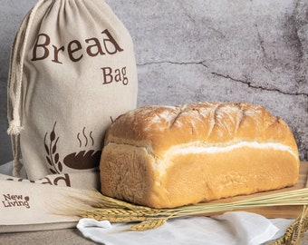 Natural Linen Bread Bag