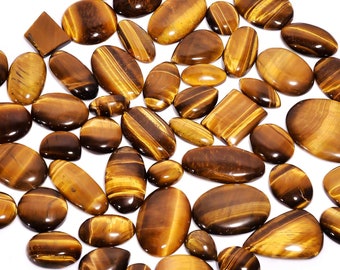 Tiger Eye Bulk Lot, Wonderful Kilo grams AAA Quality Low Price Natural Tiger Eye Lot Mix Shape Cabochon Lot Gemstone For Making Jewelry.