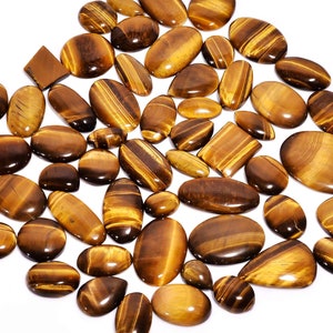 Lote a granel de olho de tigre, maravilhoso quilogramas de qualidade aaa, preço baixo, lote de olho de tigre natural, formato misto, cabochão, lote de pedras preciosas para fazer joias.