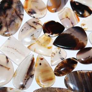 Lote de ágata de Montana, precio mayorista ponderado en kilogramos, la mejor piedra preciosa, para la fabricación de joyas y colgantes. Todos mezclan Forma.