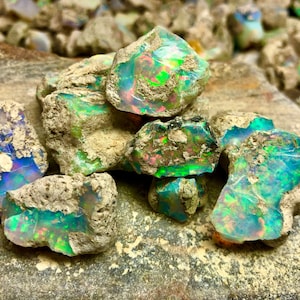 Raw blue fire opal sale