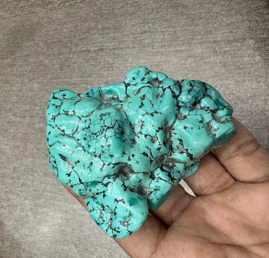 Turquoise Raw Rock Crystal Natural Minerals Turquoise Rough Stone ...