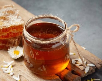 Miel 100% natural Miel pura de flores silvestres Mini tarro de miel, tarro de miel, favores de boda de miel, miel cruda pura, miel local, ligeramente colada,
