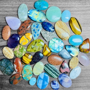 Mezcla natural Cabochon Todas las formas Cabujón piedra preciosa suelta, Lote al por mayor Piedra preciosa Cabujón, Todas las formas tamaño de mezcla al por mayor Lote piedra suelta.