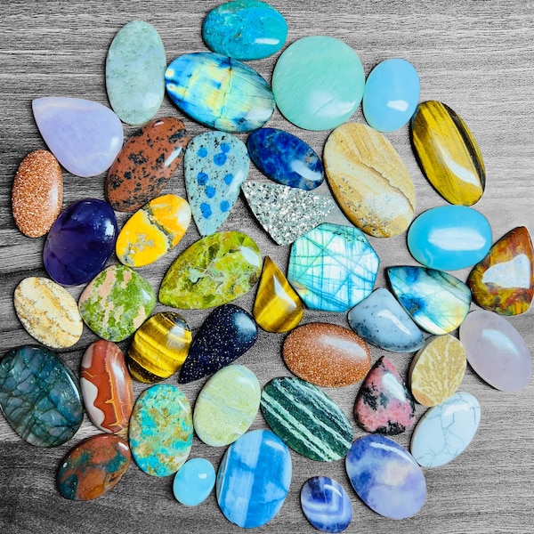 Natural Mix Cabochon All Shapes Cabochon Loose Gemstone, Wholesale Lot Gemstone Cabochon, All Shape Mix Size Wholesale Lot Loose Stone.