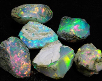 AAAA+++ Natural Untreated Ethiopian Opal Rough Lot ~ Opal - AAA Quality opal gemstone - Opal rough - Opal Loose gemstone rough ~ Opal rough