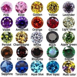 AAA+++ Zircon Jewellery Setting All Color Cubic CZ Gemstone Cut Stone All Size Round Faceted Wholesale Calibrated Zircon Excellent Cut.