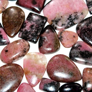 Rhodonit E-Top-Qualität natürliche Kilo Gramm Rhodonit Edelstein Cabochon, Multi-Form, Halb edelstein Rhodonit Groß-Groß-Groß-Lot,