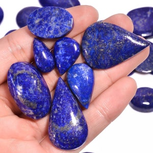 Lotto Naturale LapisLazuli Qualità AAA 100% Naturale Naturale LapisLazuli Mix Shape Cabochon Lotto Gemstone Per la realizzazione di gioielli AB-1349