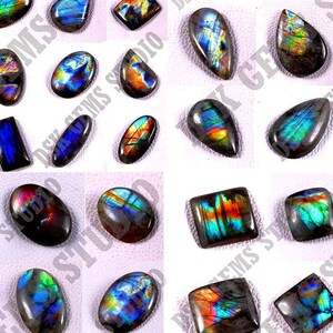 AAA++ Multi Fire Labradorite Cabochon LABRADORITE, Labradorte Oval Labradorite Pera Labradorite Rotonda Labradrorite Marchesa Pezzi all'ingrosso