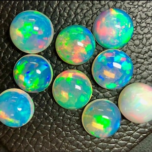 Top-Qualität Opal runde Feuer Opal Menge, lose Edelstein Größe, 3x3 MM bis 11x11 mm, rund kalibriert Großhandel MM Größe Multi auffällige Opal Lot.